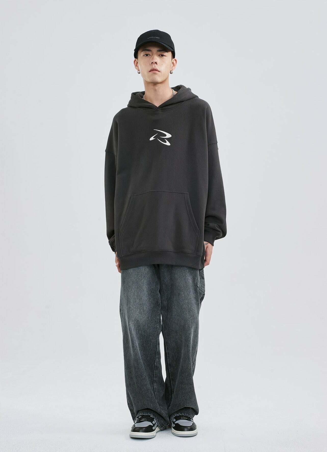 PCLP Frisbee Embroidered Hoodie - Y2K Summer Grunge, 90s Retro, Pastel Goth, Y2K Club