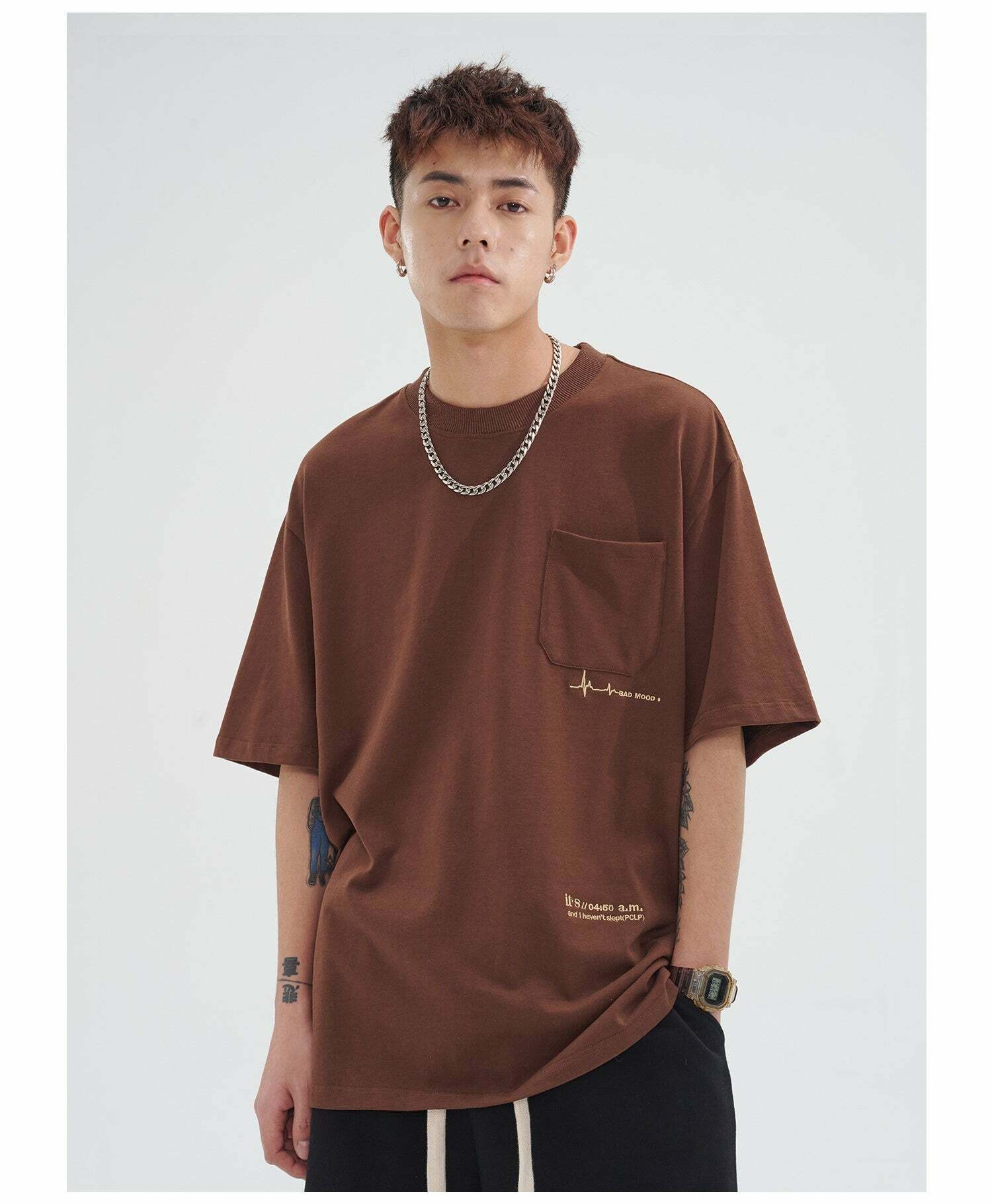 PCLP Mood Embroidered Tee - Y2K Summer Grunge, 90s Retro, Baby Tees, Y2K Club &