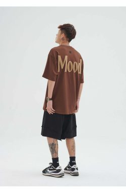 PCLP Mood Embroidered Tee - Y2K Summer Grunge, 90s Retro, Baby Tees, Y2K Club &