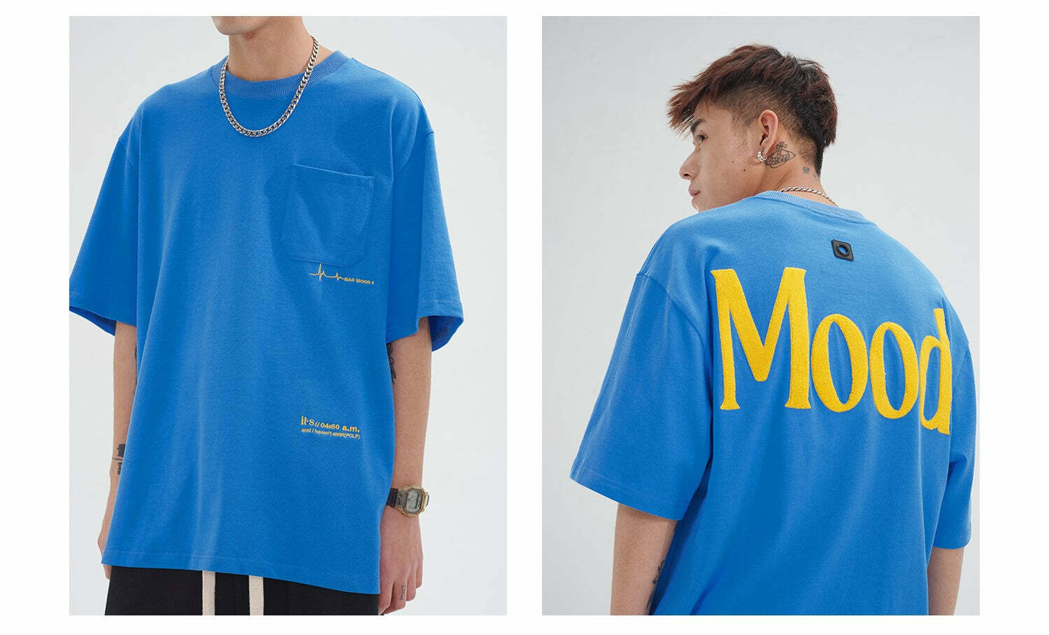 PCLP Mood Embroidered Tee - Y2K Summer Grunge, 90s Retro, Baby Tees, Y2K Club &