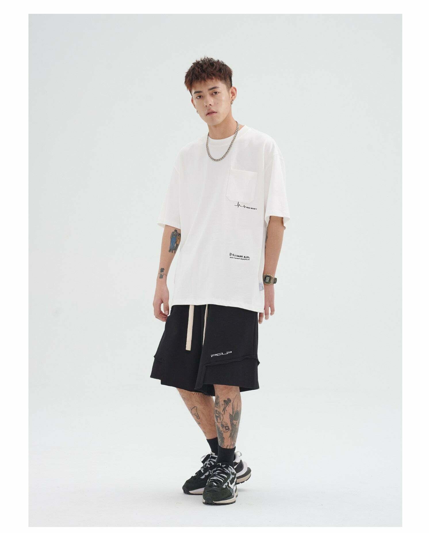 PCLP Mood Embroidered Tee - Y2K Summer Grunge, 90s Retro, Baby Tees, Y2K Club &