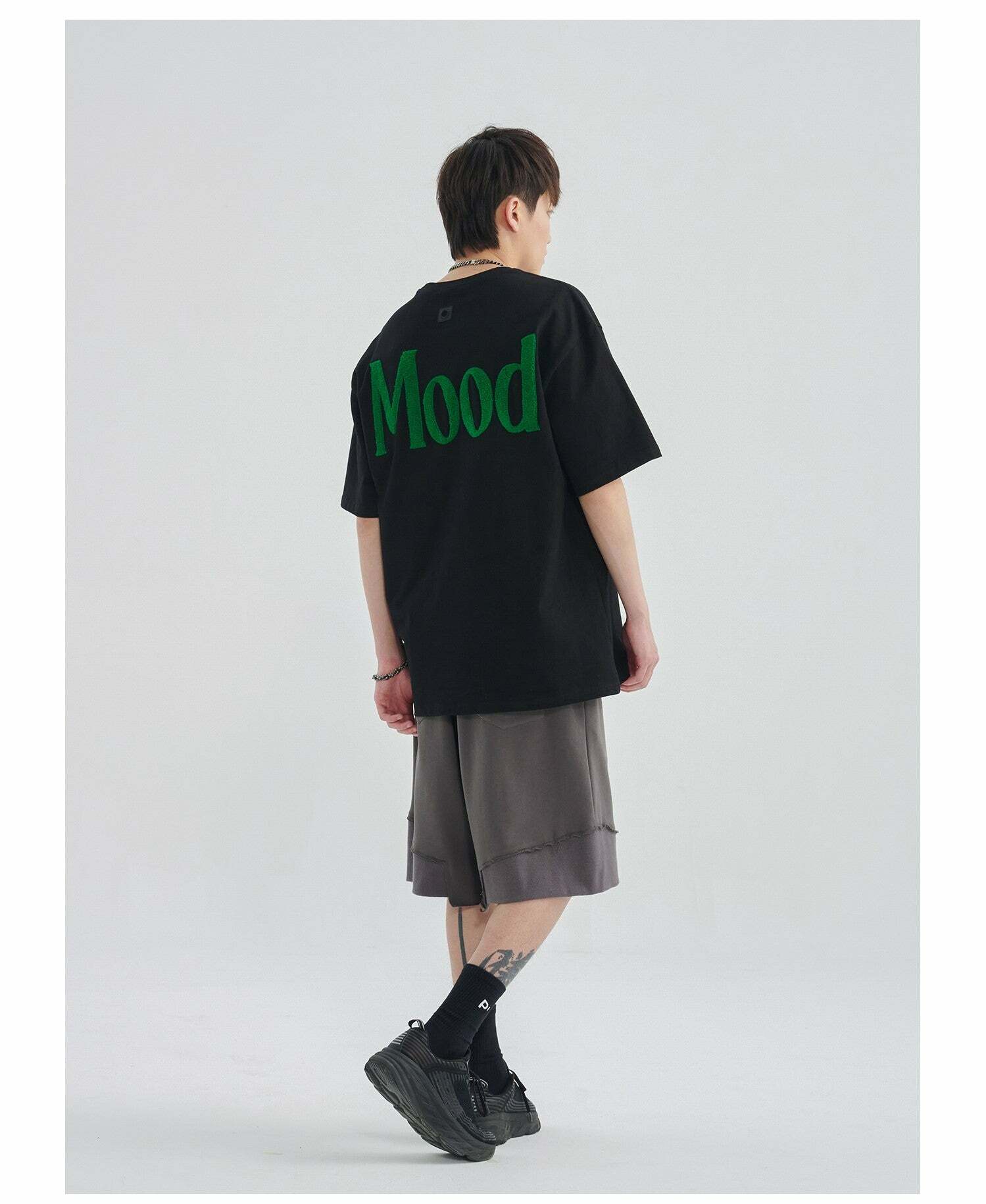 PCLP Mood Embroidered Tee - Y2K Summer Grunge, 90s Retro, Baby Tees, Y2K Club &