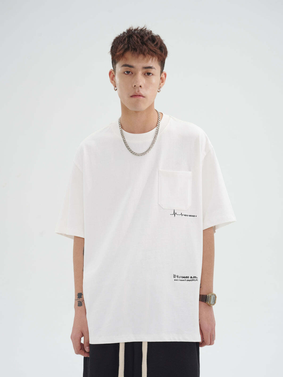 PCLP Mood Embroidered Tee - Y2K Summer Grunge, 90s Retro, Baby Tees, Y2K Club &