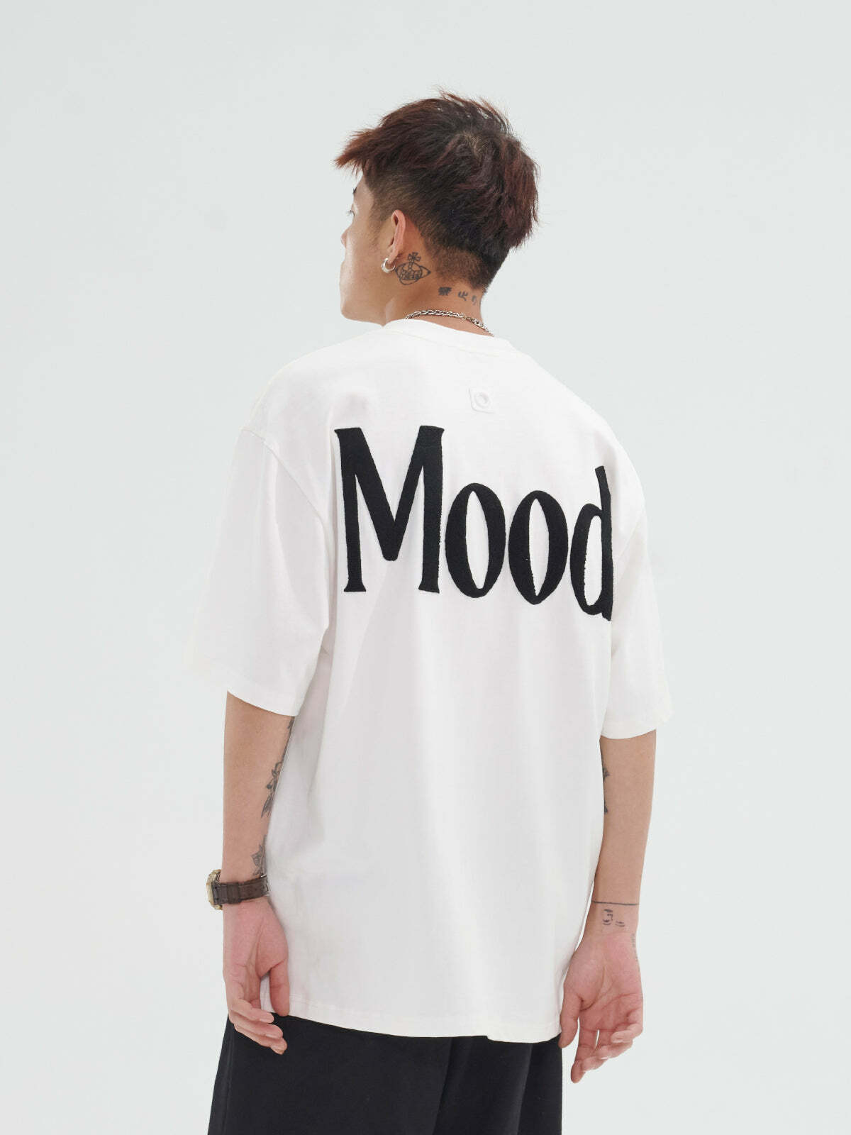 PCLP Mood Embroidered Tee - Y2K Summer Grunge, 90s Retro, Baby Tees, Y2K Club &