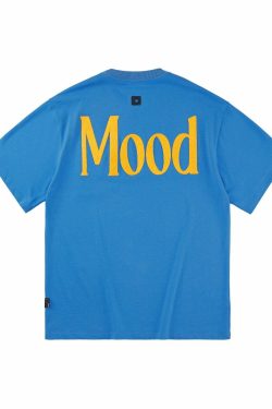 PCLP Mood Embroidered Tee - Y2K Summer Grunge, 90s Retro, Baby Tees, Y2K Club &