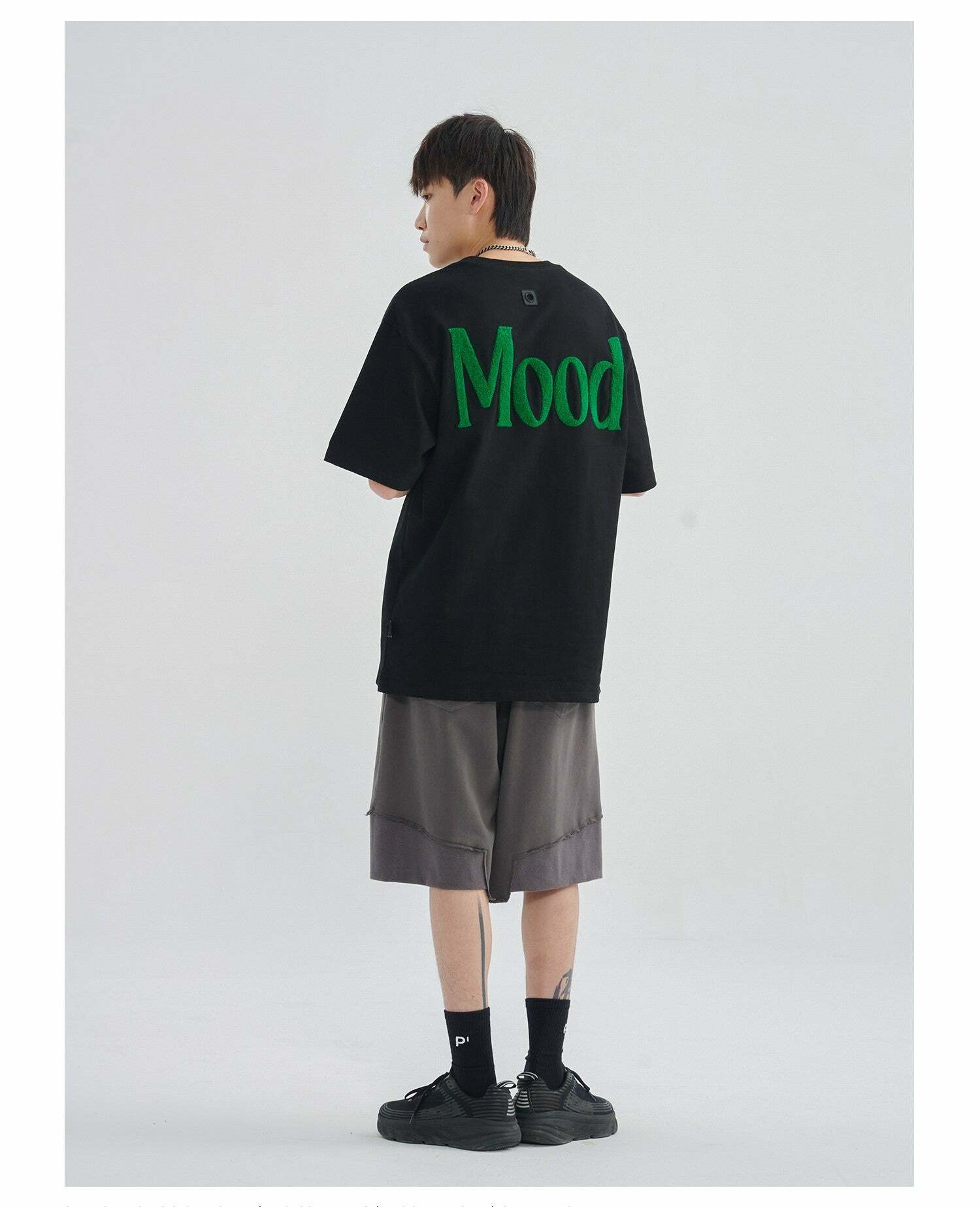 PCLP Mood Embroidered Tee - Y2K Summer Grunge, 90s Retro, Baby Tees, Y2K Club &