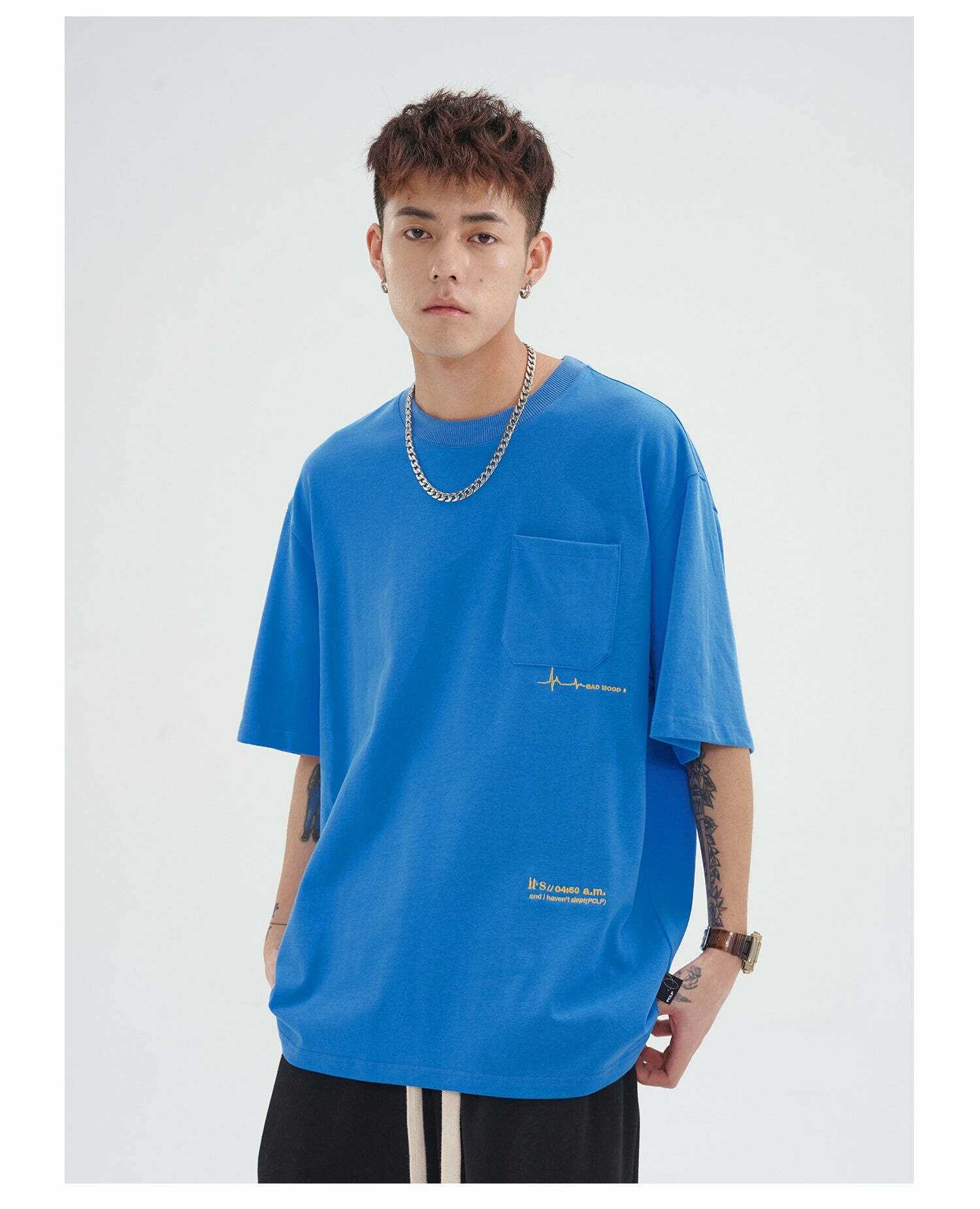 PCLP Mood Embroidered Tee - Y2K Summer Grunge, 90s Retro, Baby Tees, Y2K Club &