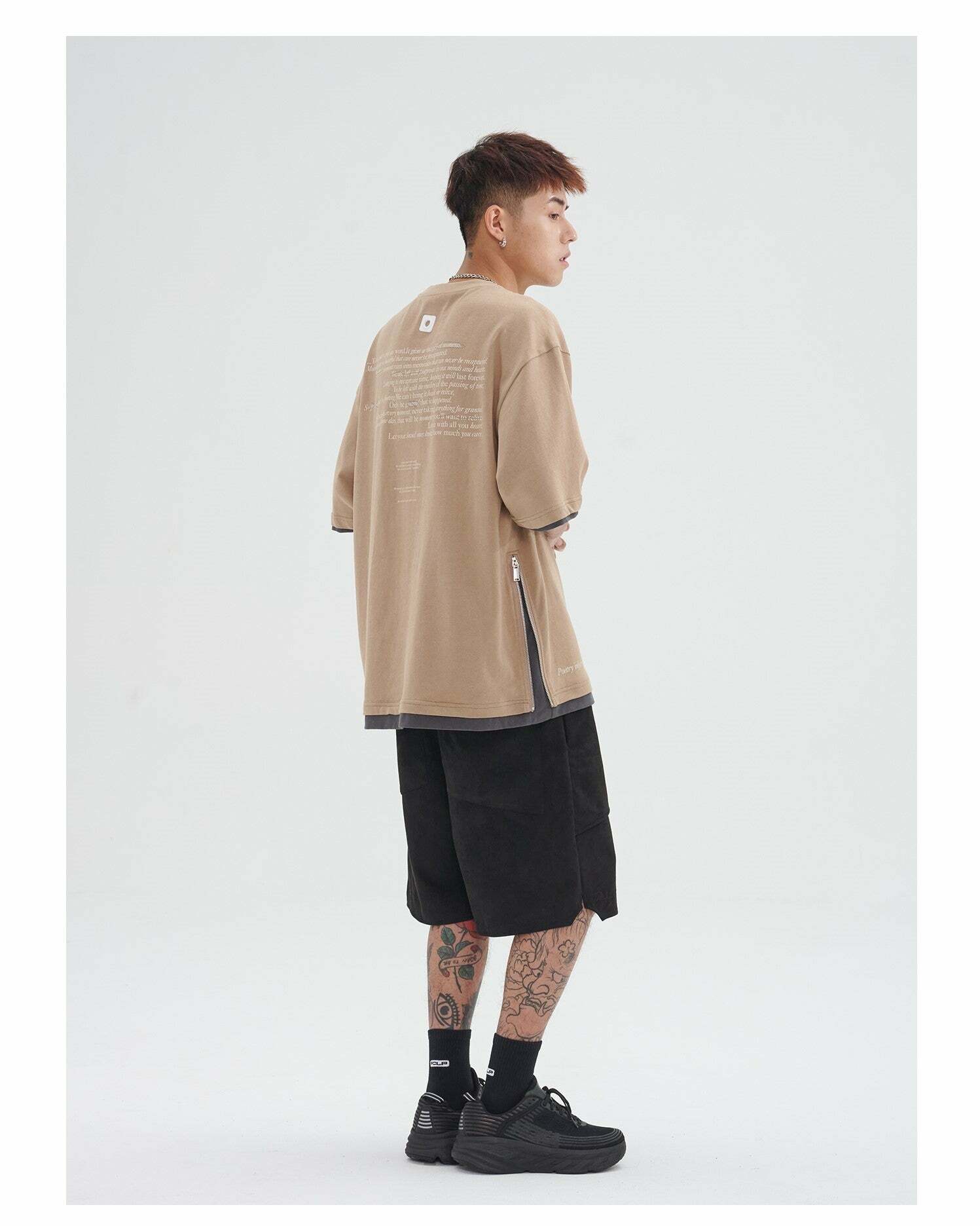 PCLP Stacked Shorts - Y2K Summer Grunge, 90s Retro, Gothic Y2K, Y2K Club & Party