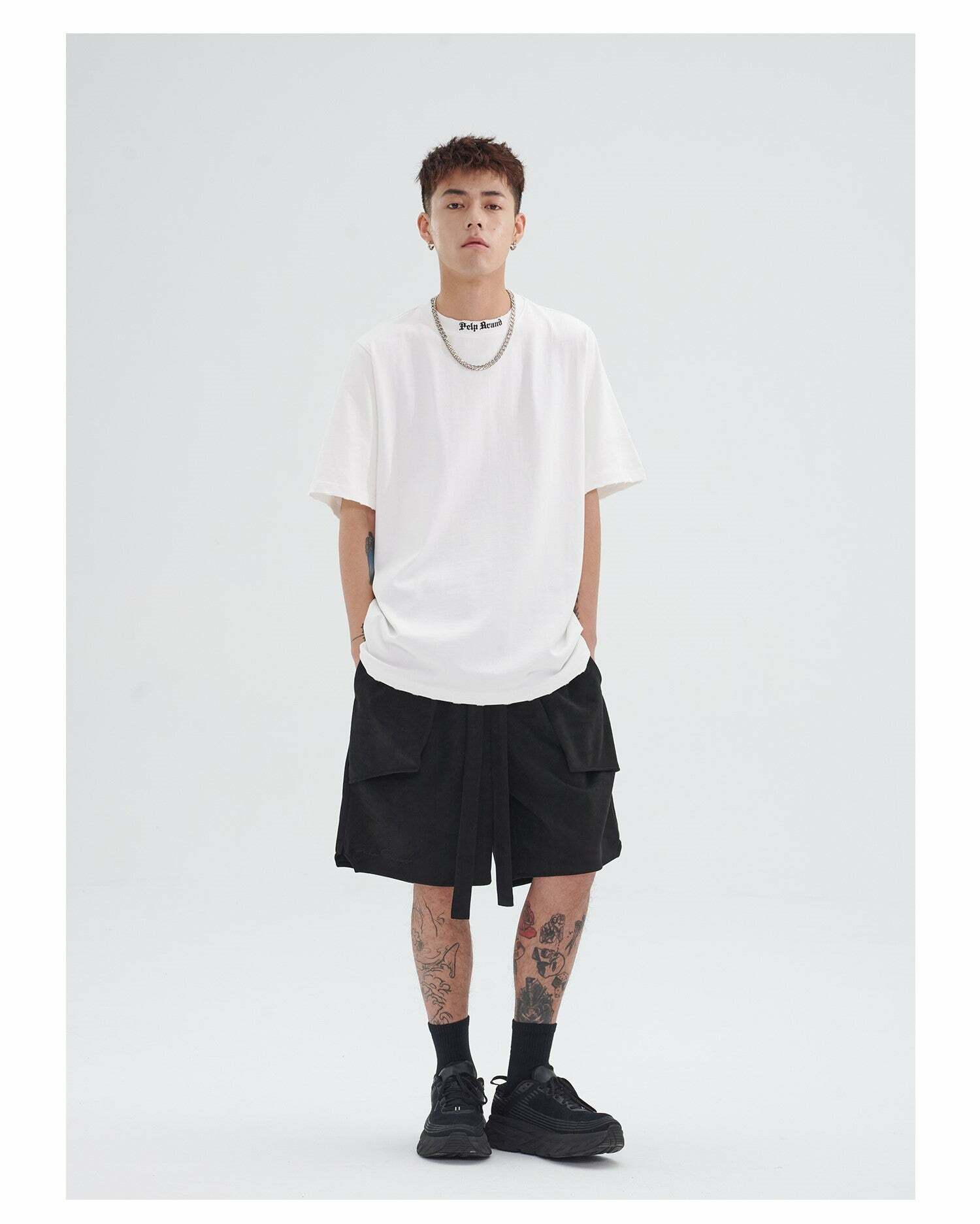 PCLP Stacked Shorts - Y2K Summer Grunge, 90s Retro, Gothic Y2K, Y2K Club & Party