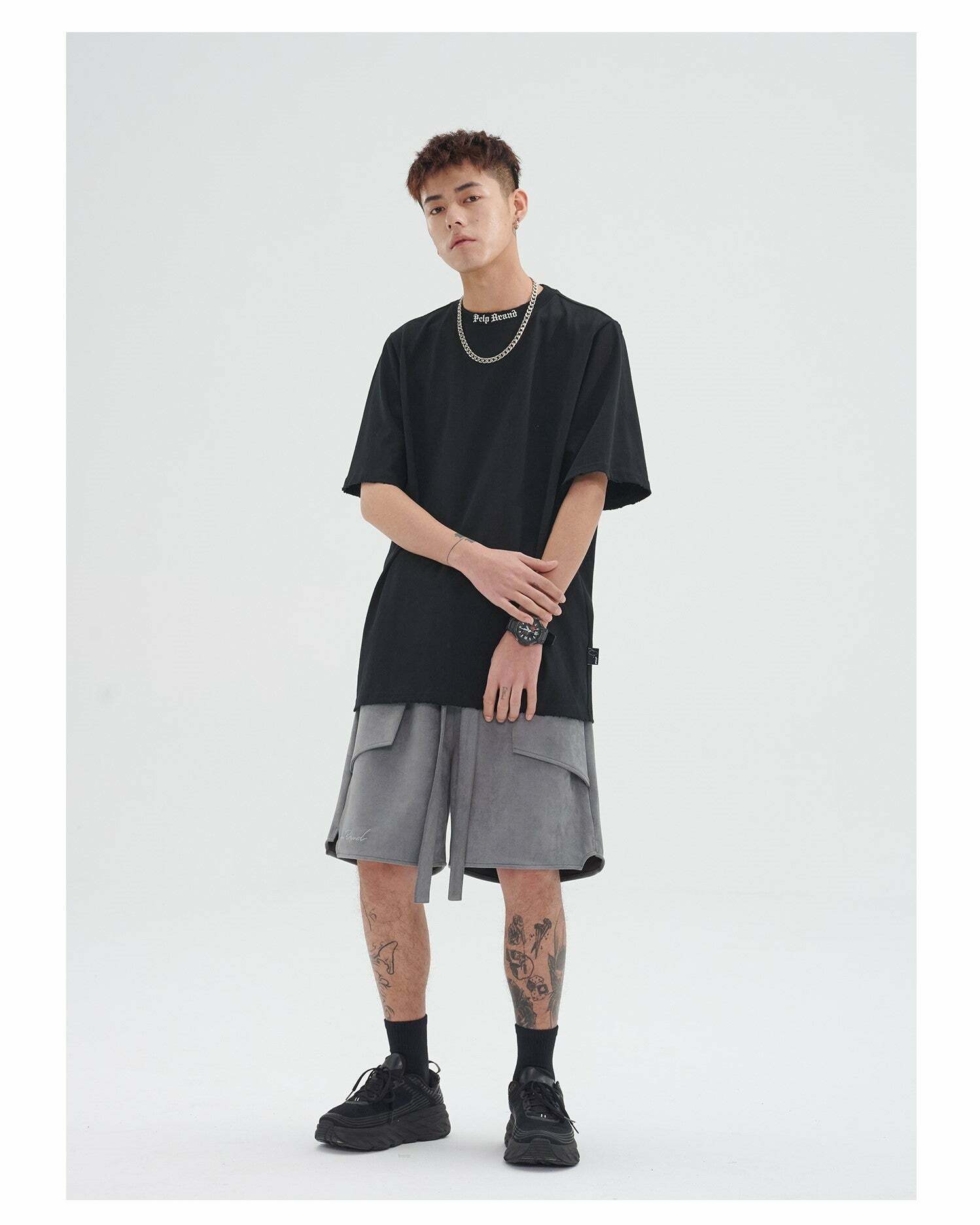 PCLP Stacked Shorts - Y2K Summer Grunge, 90s Retro, Gothic Y2K, Y2K Club & Party
