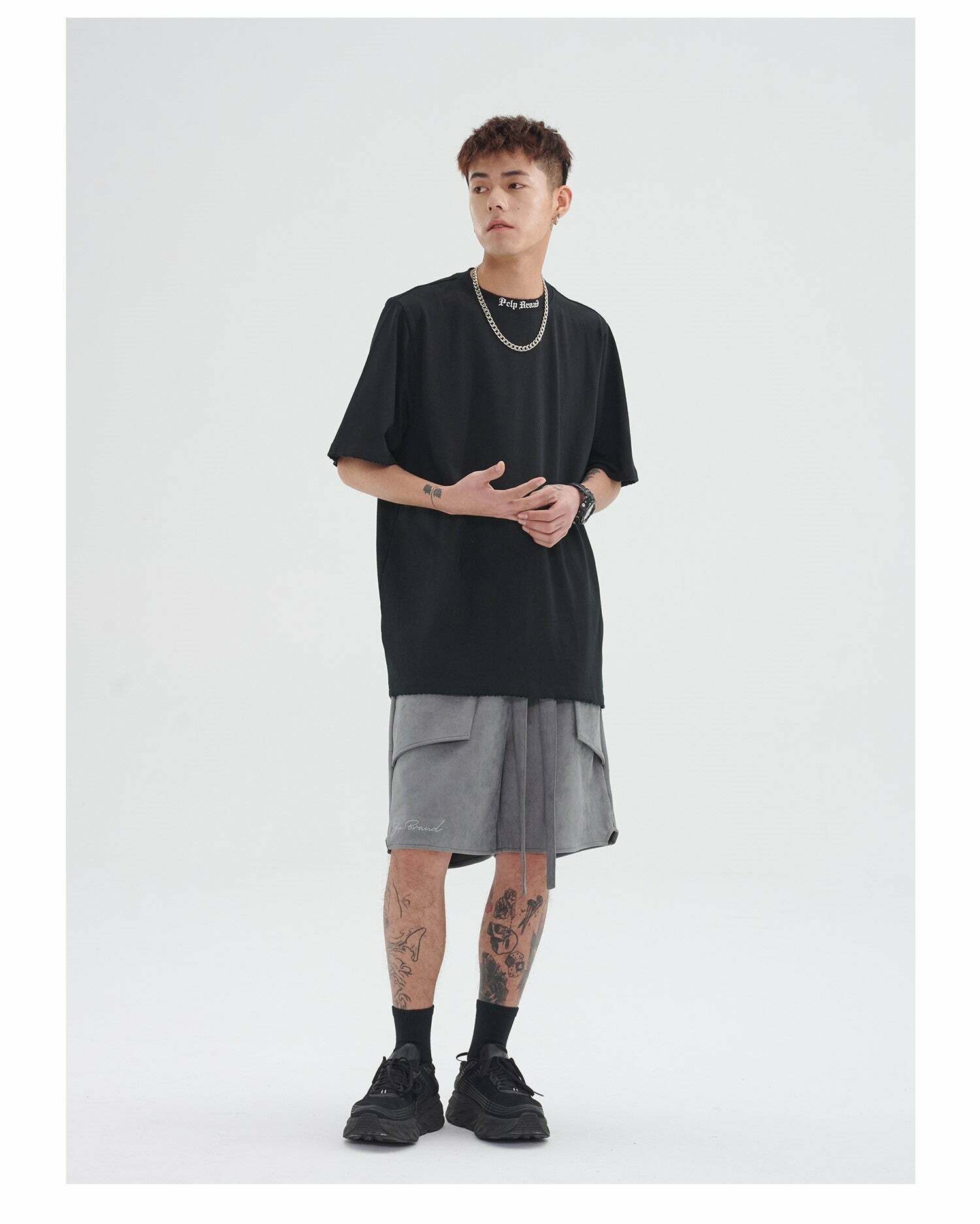 PCLP Stacked Shorts - Y2K Summer Grunge, 90s Retro, Gothic Y2K, Y2K Club & Party
