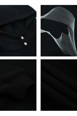 PCLP Wave Length Hoodie - Y2K Summer Grunge, 90s Retro, Pastel Goth, Y2K Club & Party Out