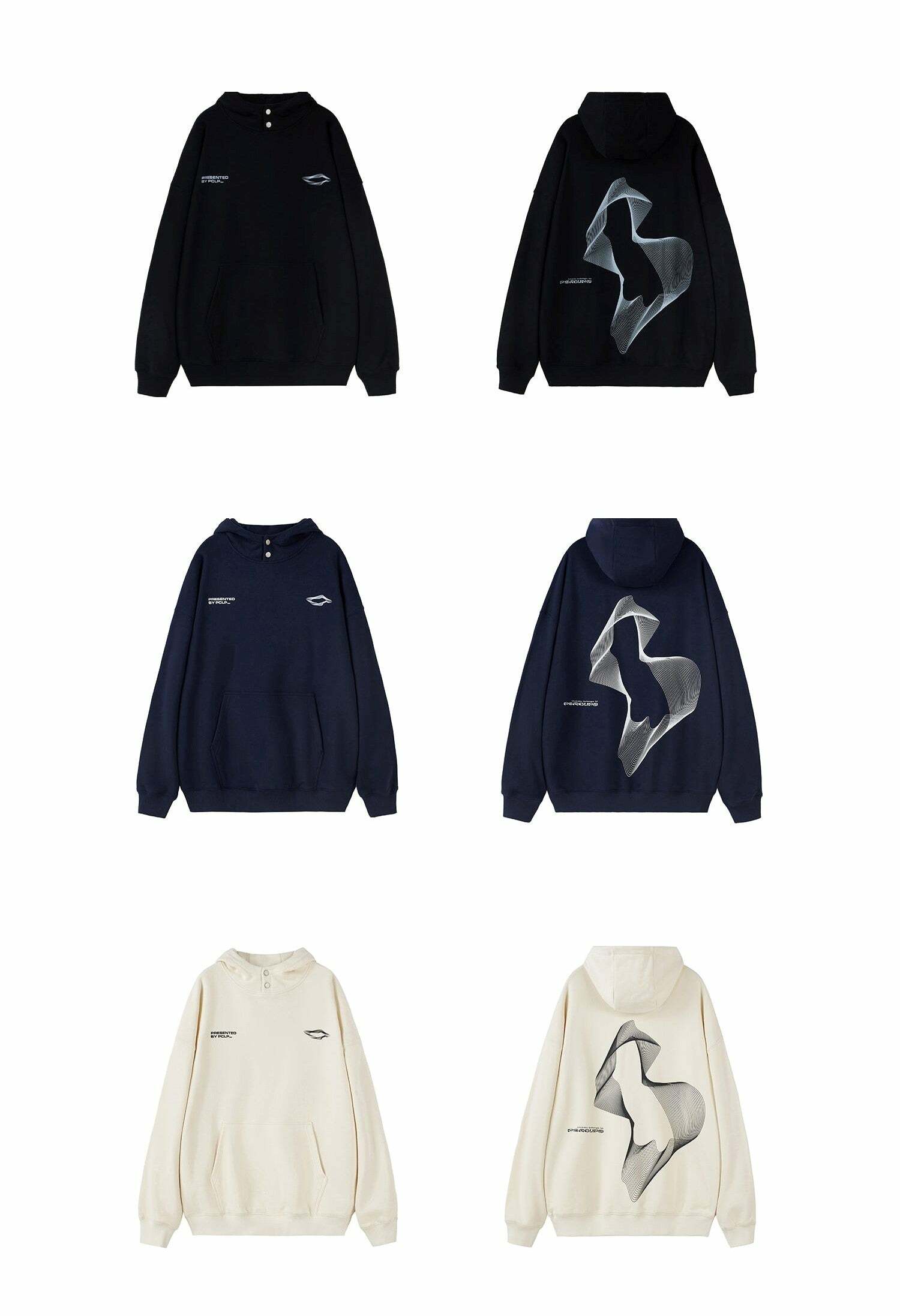 PCLP Wave Length Hoodie - Y2K Summer Grunge, 90s Retro, Pastel Goth, Y2K Club & Party Out