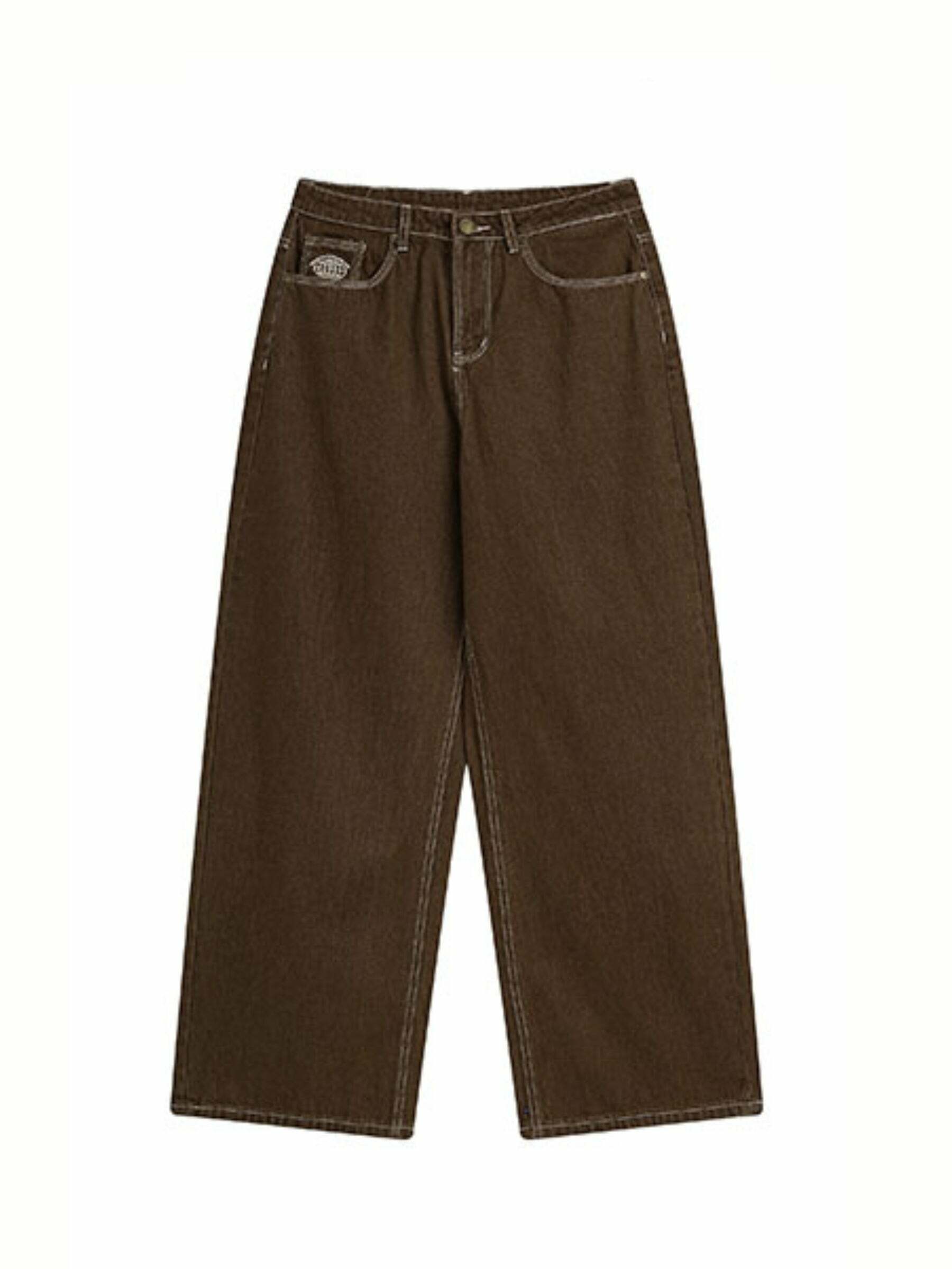 Perla Low-Rise Baggy Jeans - Y2K Grunge, 90s Fashion, Retro Style, Summer Y2K Outfits