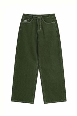 Perla Low-Rise Baggy Jeans - Y2K Grunge, 90s Fashion, Retro Style, Summer Y2K Outfits