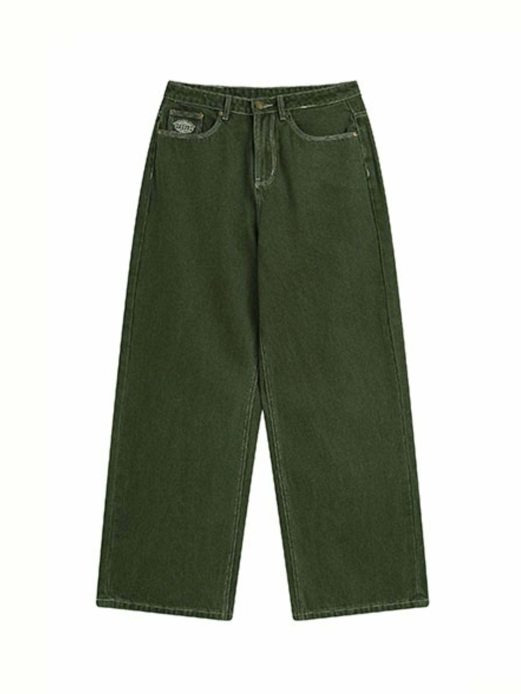 Perla Low-Rise Baggy Jeans - Y2K Grunge, 90s Fashion, Retro Style, Summer Y2K Outfits