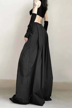Phantom Veil Gothic Baggy Bottoms - Y2K Grunge, 90s Fashion, Retro Style, Y2K Summer Outfits