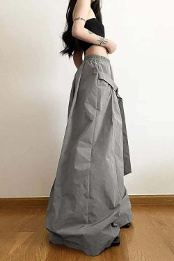 Phantom Veil Gothic Baggy Bottoms - Y2K Grunge, 90s Fashion, Retro Style, Y2K Summer Outfits
