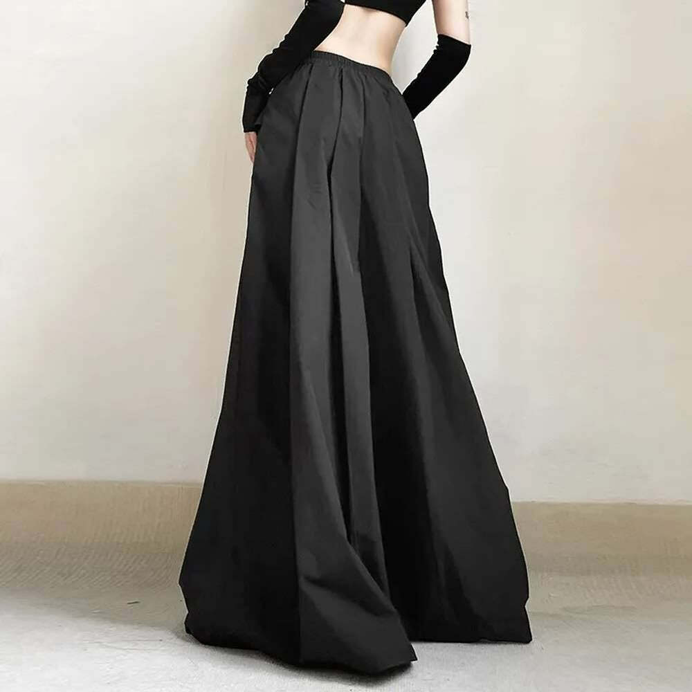 Phantom Veil Gothic Baggy Bottoms - Y2K Grunge, 90s Fashion, Retro Style, Y2K Summer Outfits