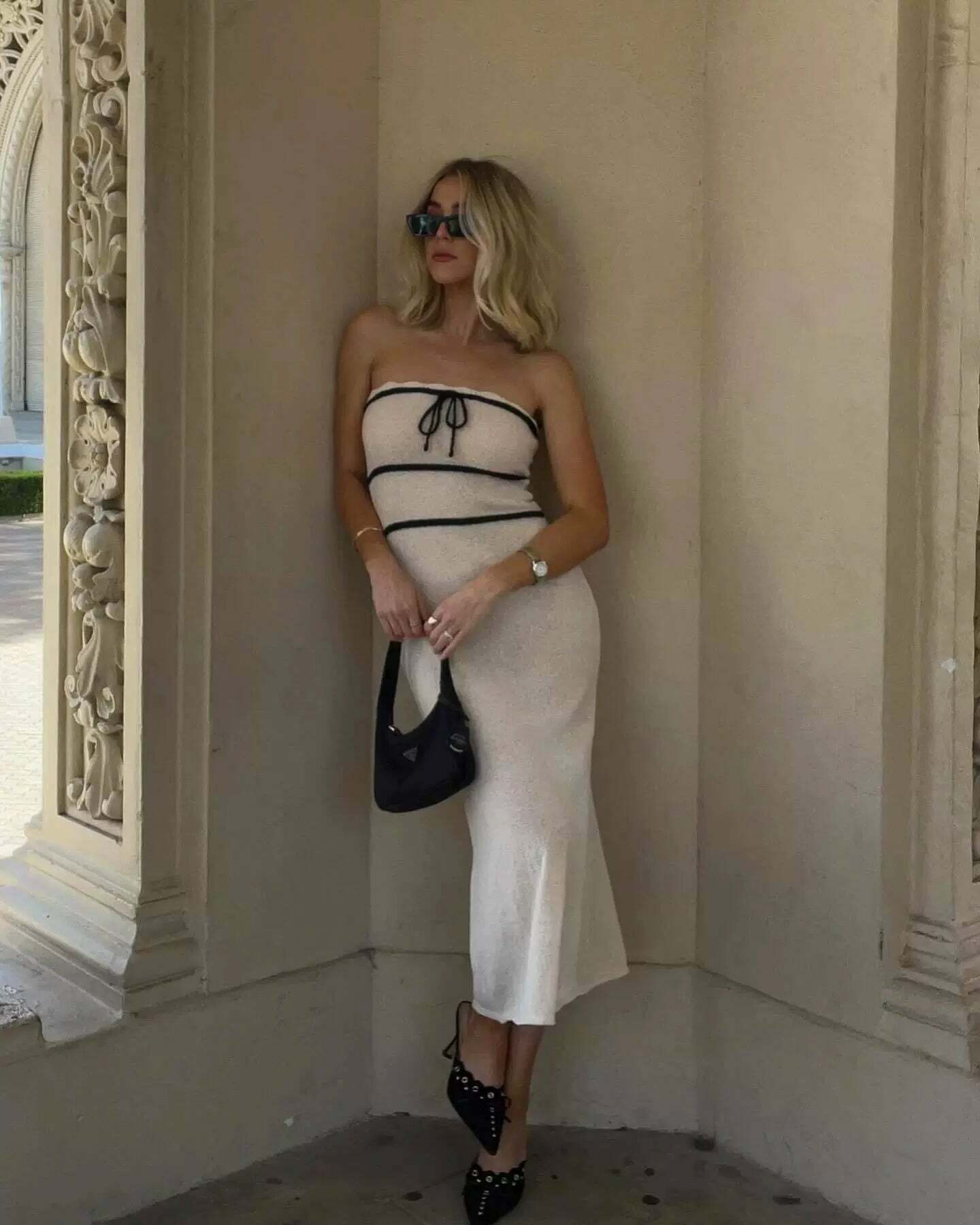 Phyllis Knitted Maxi Dress - Y2K Summer Grunge Outfit, 90s Fashion, Retro Style, Pastel Goth