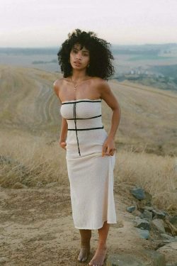 Phyllis Knitted Maxi Dress - Y2K Summer Grunge Outfit, 90s Fashion, Retro Style, Pastel Goth
