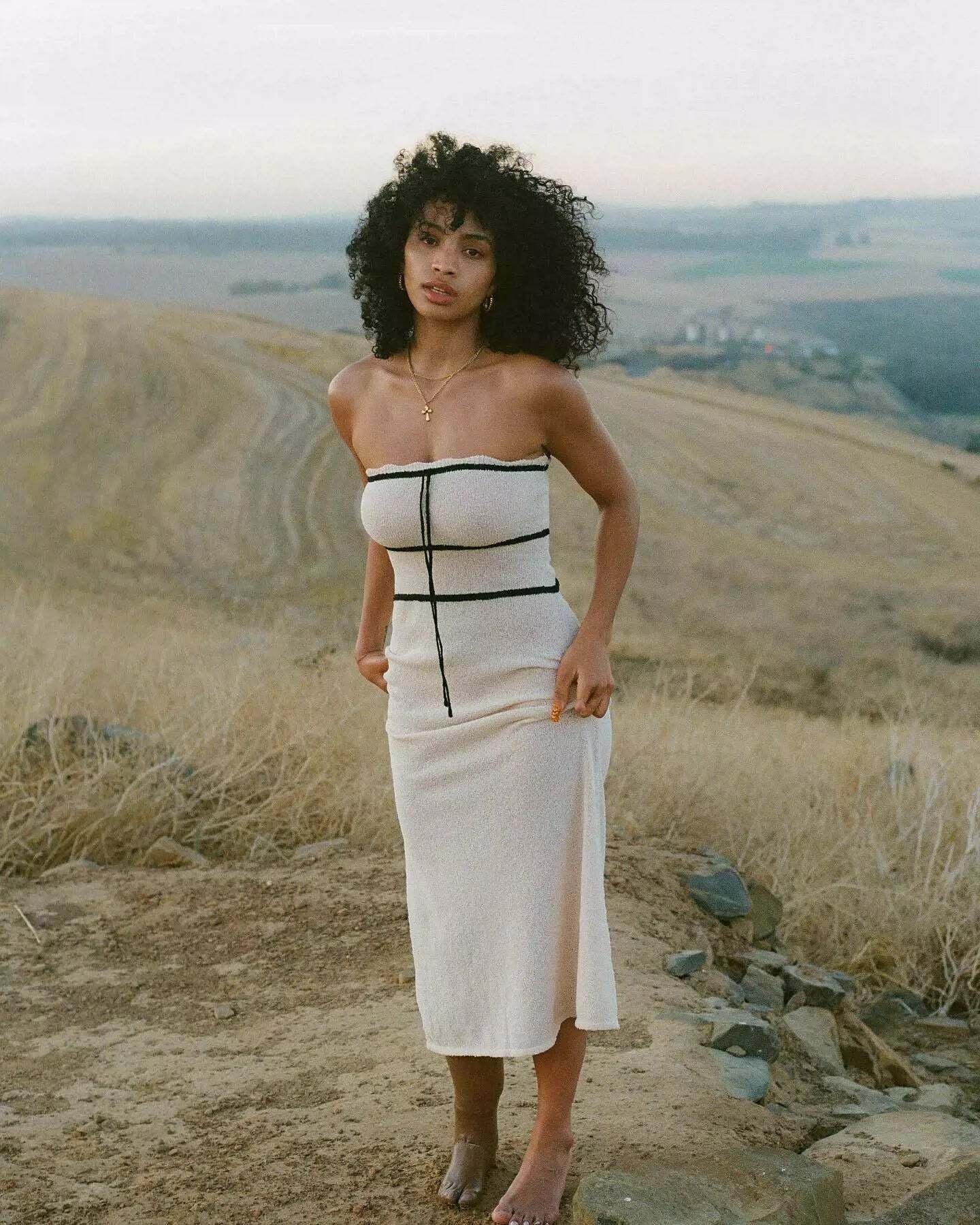 Phyllis Knitted Maxi Dress - Y2K Summer Grunge Outfit, 90s Fashion, Retro Style, Pastel Goth
