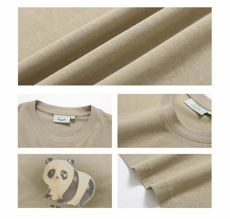PHYS BOY 'Hello Panda' Tee - Y2K Summer Grunge, 90s Retro, Baby Tees, Y2K Club