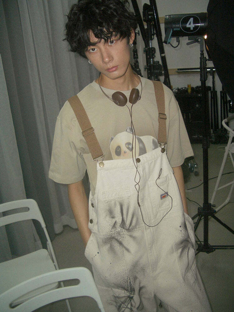 PHYS BOY 'Hello Panda' Tee - Y2K Summer Grunge, 90s Retro, Pastel Goth, Y2K Club