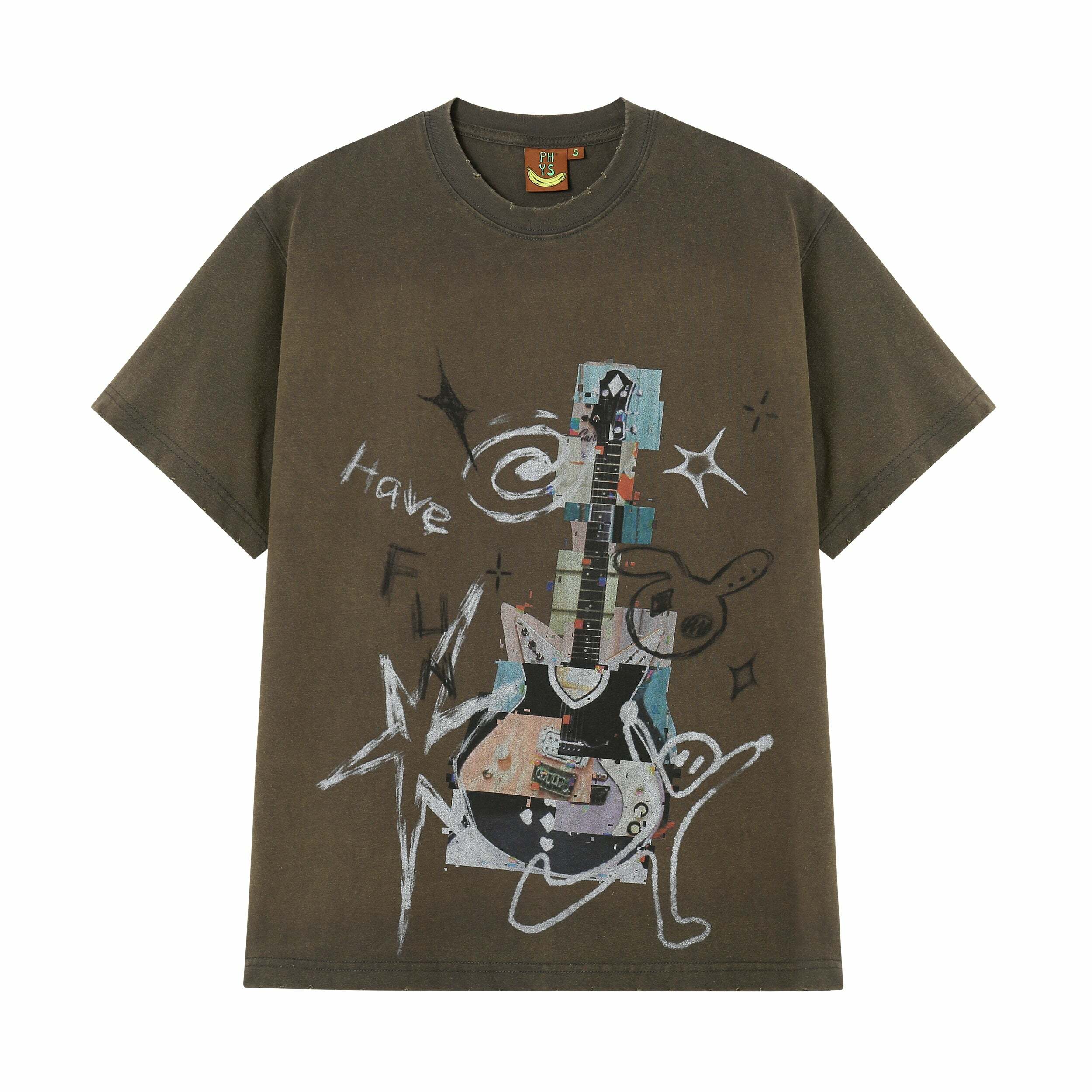 PHYSICALBOY 'Rock N Roll' Tee - Y2K Summer Grunge, 90s Retro, Gothic Y2K, Baby Te
