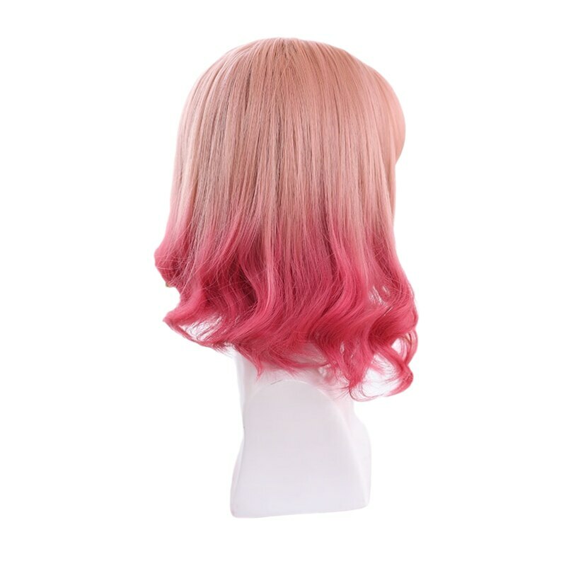 Pink Gradient Cosplay Wig - Y2K Summer, 90s Grunge, Retro Style, Pastel Goth, Y2K Party Outfits
