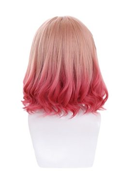 Pink Gradient Cosplay Wig - Y2K Summer, 90s Grunge, Retro Style, Pastel Goth, Y2K Party Outfits