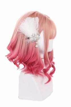 Pink Gradient Cosplay Wig - Y2K Summer, 90s Grunge, Retro Style, Pastel Goth, Y2K Party Outfits