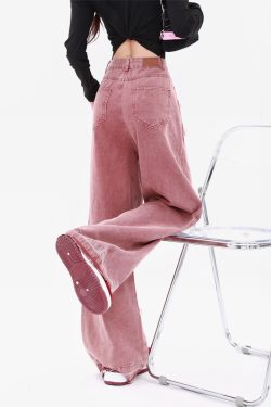 Pink Star Jeans - Y2K Summer & 90s Grunge Outfits, Retro Y2K Fashion, Baby Tees & Y2K