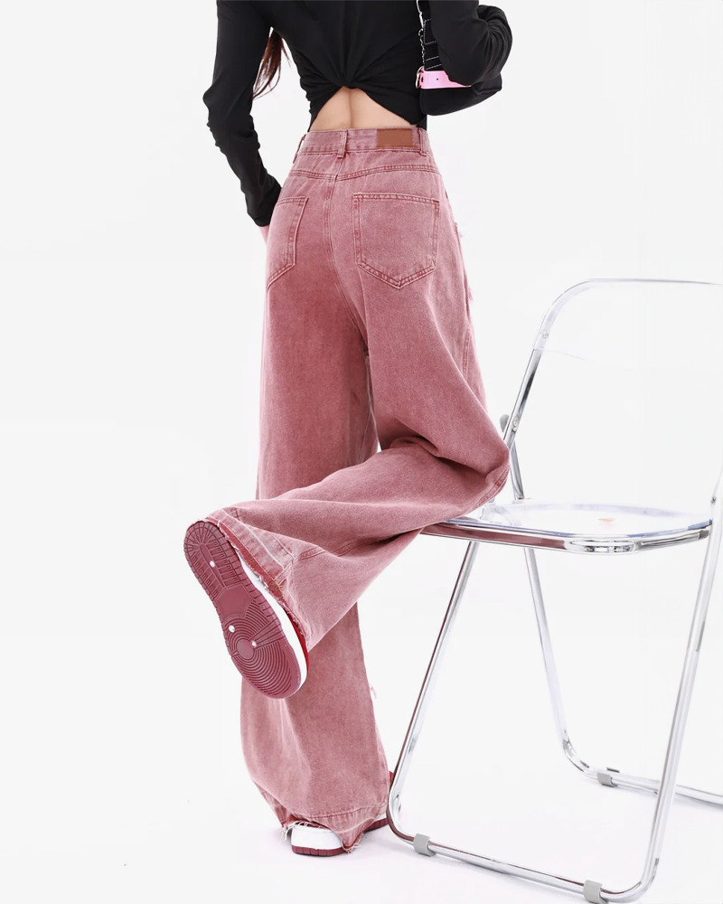 Pink Star Jeans - Y2K Summer & 90s Grunge Outfits, Retro Y2K Fashion, Baby Tees & Y2K