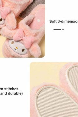Pochacco Fluffy House Slippers - MINISO x SANRIO | Y2K & 90s Fashion, Grunge, Retro, Past