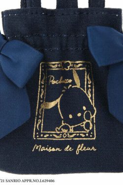 Pochacco x Maison de FLEUR SANRIO Ribbon Tote Bag - Y2K Grunge 90s Retro Gingham Inner