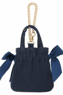 Pochacco x Maison de FLEUR SANRIO Ribbon Tote Bag - Y2K Grunge 90s Retro Gingham Inner