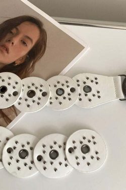 Polina Retro Belt - Y2K Summer Grunge 90s Fashion, Y2K Club Outfits, Y2K Popstar Style