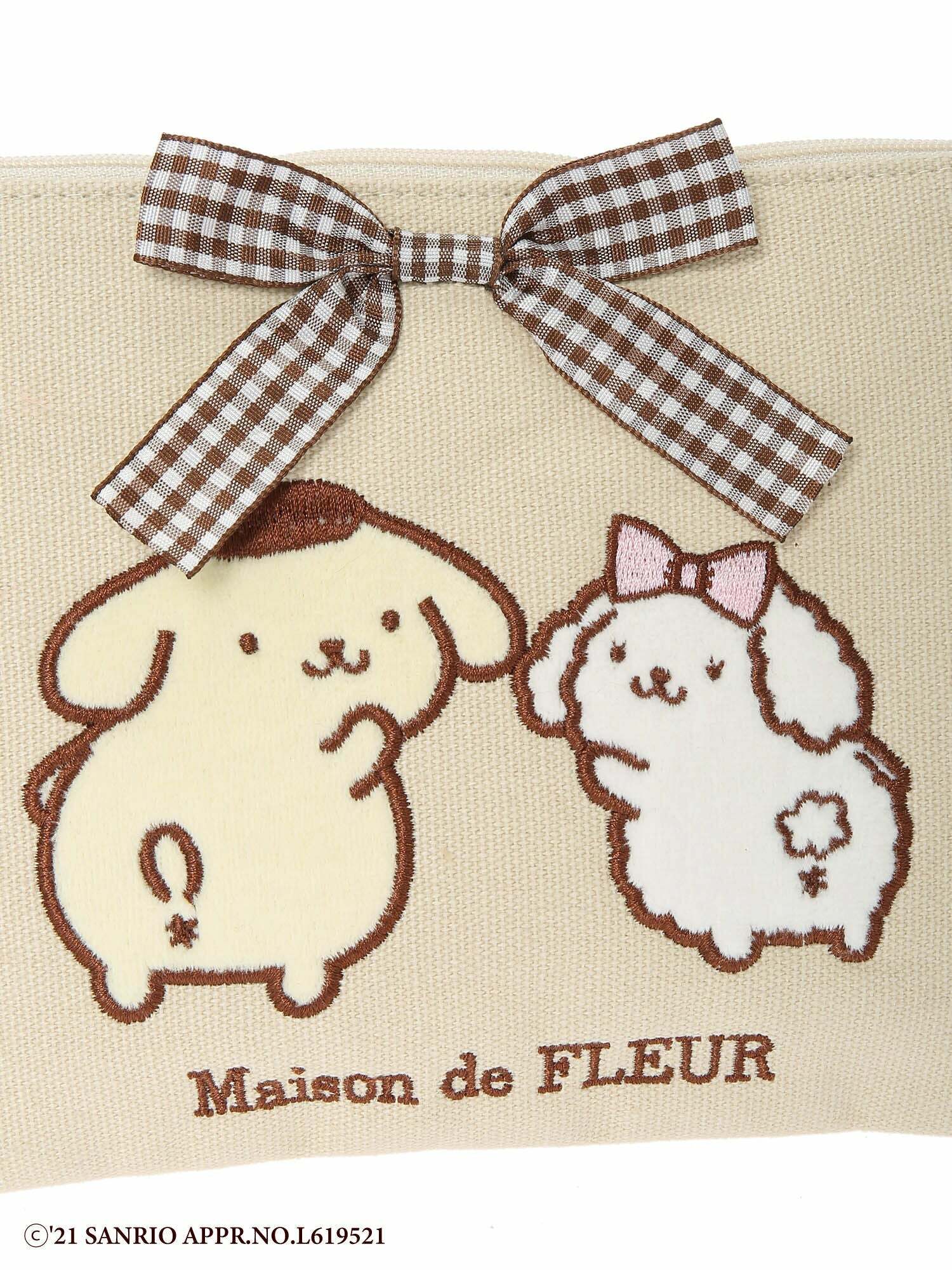 POMPOMPURIN & MACAROON x Maison de FLEUR Big Pouch - Y2K Grunge, 90s Retro,