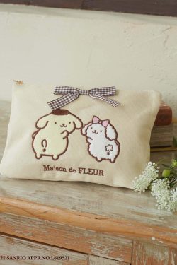 POMPOMPURIN & MACAROON x Maison de FLEUR Big Pouch - Y2K Grunge, 90s Retro,
