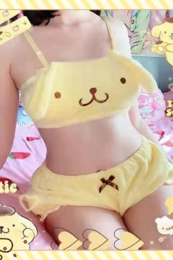 PomPomPurin Y2K Lingerie Set - Retro 90s Grunge, Summer Outfits, and Pastel Goth Fashion