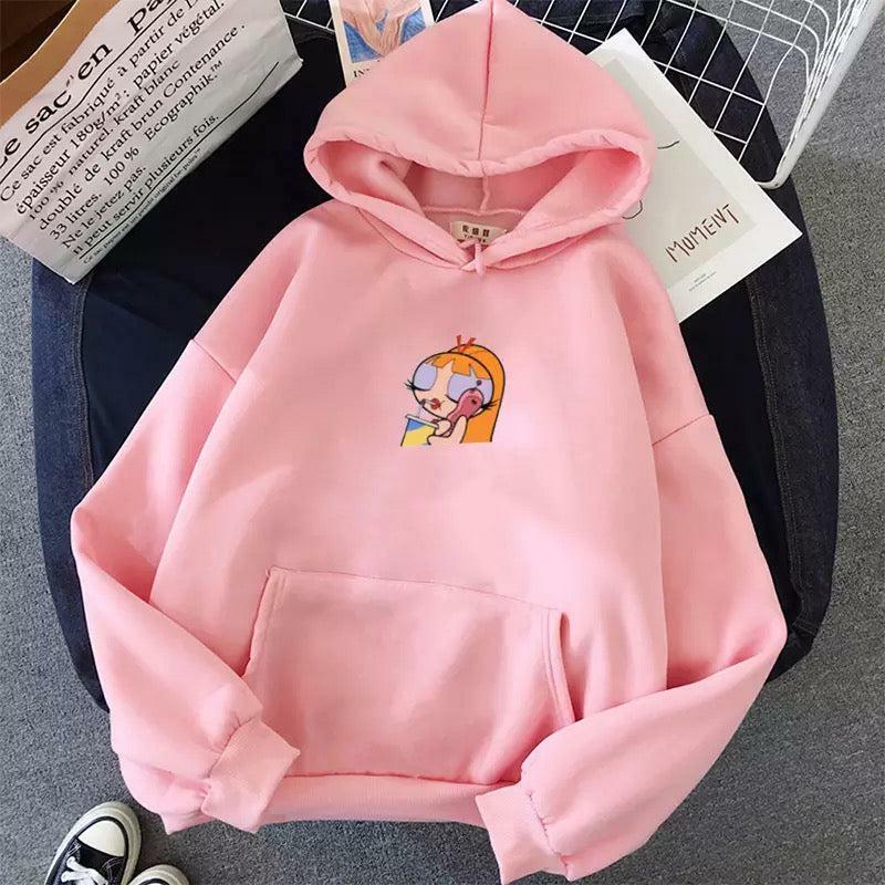 Powerpuff Girls Hoodie - Y2K Summer Grunge, 90s Retro, Pastel Goth, Y2K Club & Party Outfits