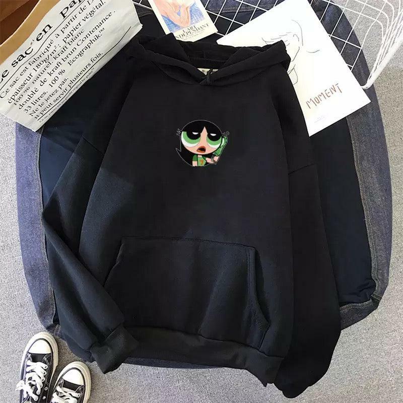 Powerpuff Girls Hoodie - Y2K Summer Grunge, 90s Retro, Pastel Goth, Y2K Club & Party Outfits