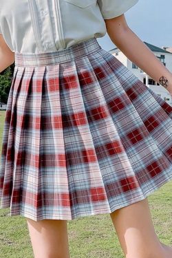Preppa Pleated Kawaii Skirt - Y2K Summer, 90s Grunge, Retro, Pastel Goth, Y2K Party