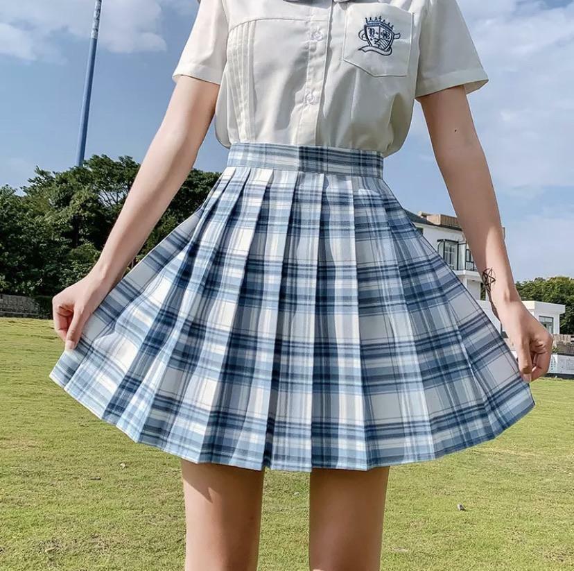 Preppa Pleated Kawaii Skirt - Y2K Summer, 90s Grunge, Retro, Pastel Goth, Y2K Party