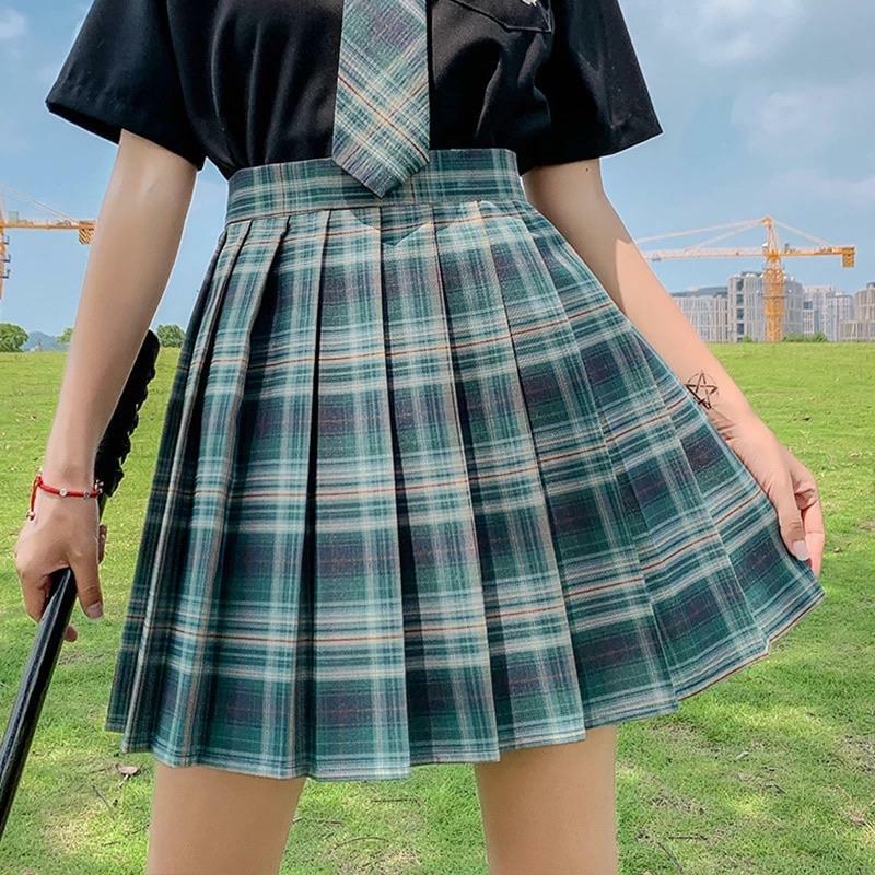 Preppa Pleated Kawaii Skirt - Y2K Summer, 90s Grunge, Retro, Pastel Goth, Y2K Party
