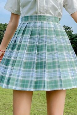 Preppa Pleated Kawaii Skirt - Y2K Summer, 90s Grunge, Retro, Pastel Goth, Y2K Party