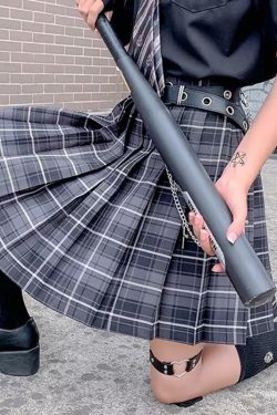 Preppa Pleated Kawaii Skirt - Y2K Summer, 90s Grunge, Retro, Pastel Goth, Y2K Party