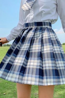 Preppa Pleated Kawaii Skirt - Y2K Summer, 90s Grunge, Retro, Pastel Goth, Y2K Party
