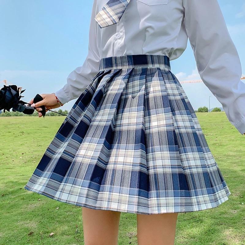 Preppa Pleated Kawaii Skirt - Y2K Summer, 90s Grunge, Retro, Pastel Goth, Y2K Party